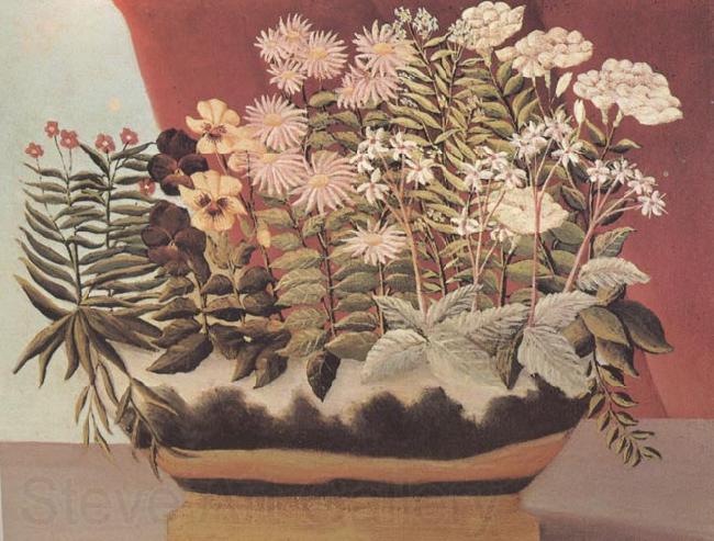 Henri Rousseau Poet's Flowers Norge oil painting art